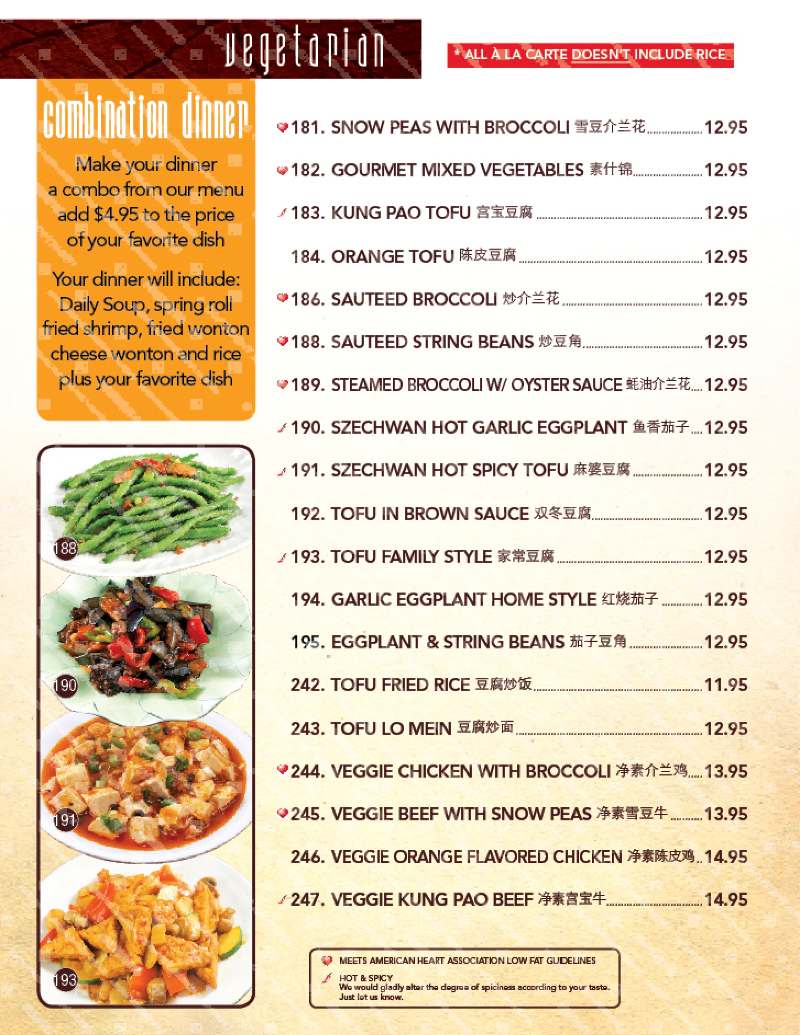 Vegetarian and health conscious menu - Santa Maria 