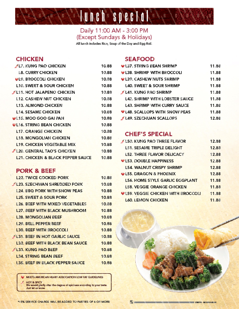 Lunch Special Chinese FoodMagic Dragon Cuisine Asian Restaurant